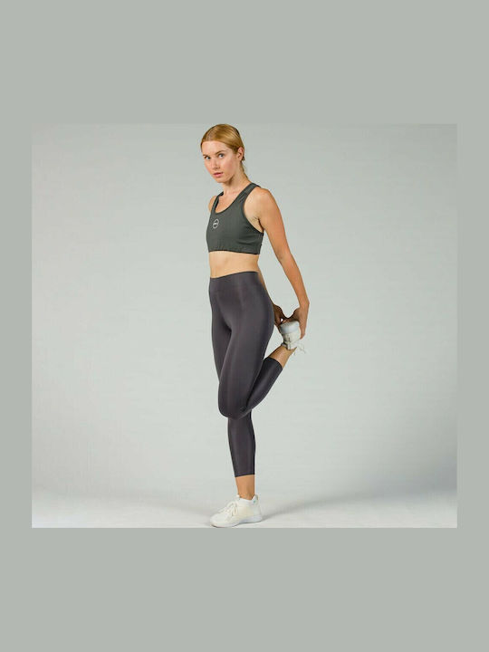 17-21007002 Women's Cropped Training Legging High Waisted Charcoal