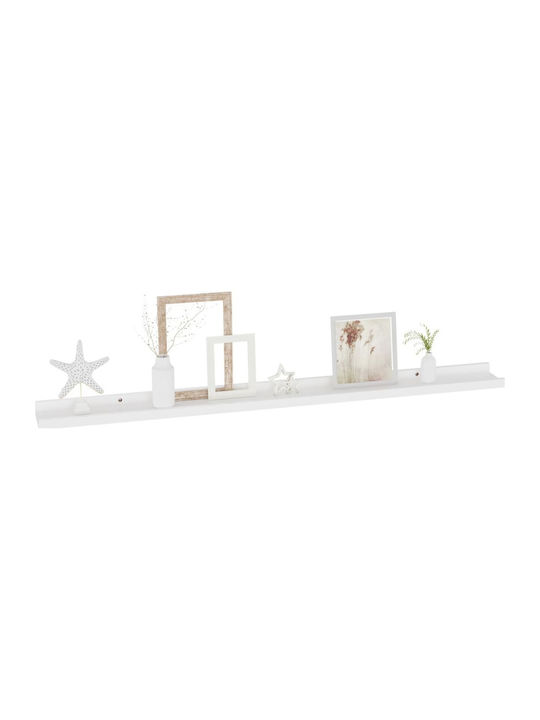 Shelves Wall White 2pcs 100x9x3cm