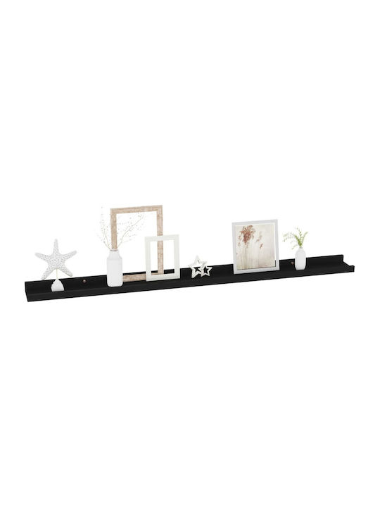 Shelves Wall Black 2pcs 100x9x3cm