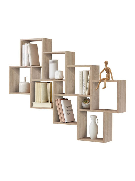 Wall Chipboard Shelf Sonoma 120.8x15.6x94.2cm