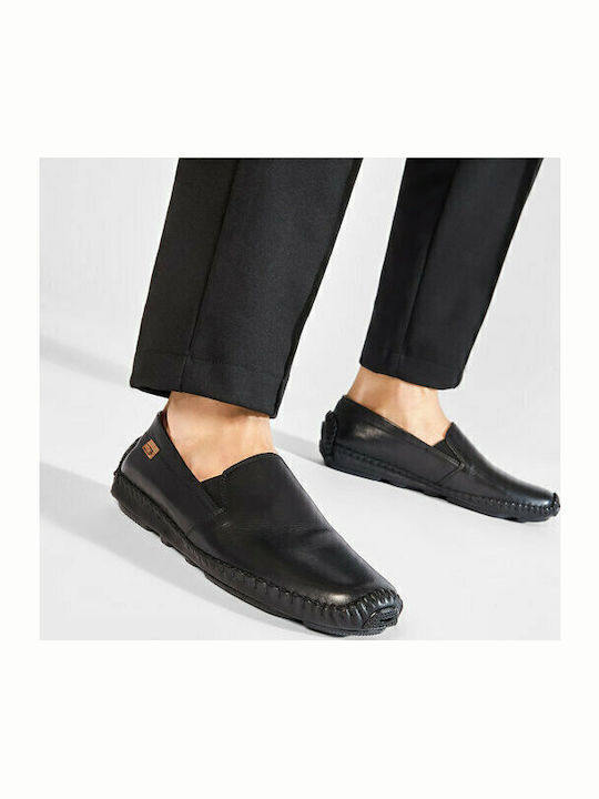 Leder Herren Freizeitschuhe Schwarz