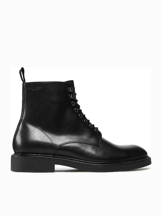 Vagabond Alex M Men's Leather Military Boots Black