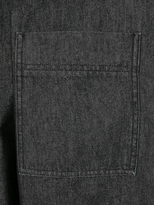 Cu mânecă lungă Denim Cămașă Black Stone Washed