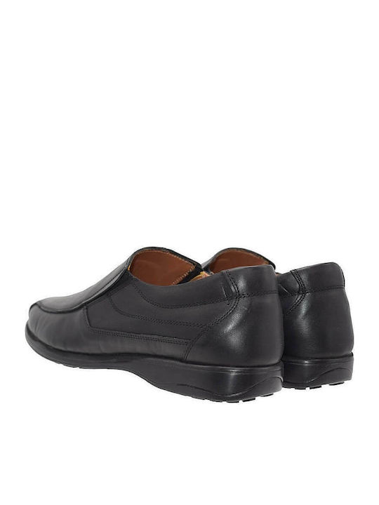 Leder Herren Freizeitschuhe Schwarz