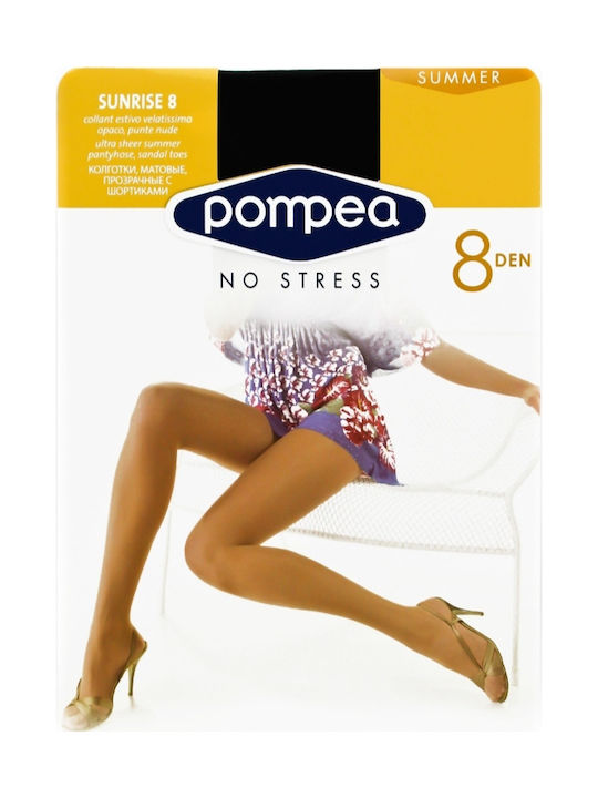 Pompea Sunrise Women's Pantyhose Sheer 8 Den Bronze