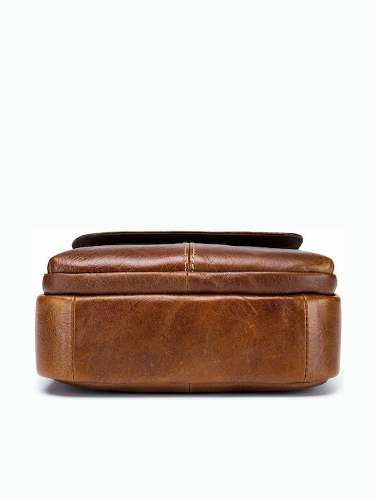DJB-07 Leather Men's Bag Shoulder / Crossbody Light Brown