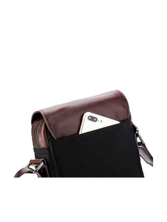 DJB-999 Leather Men's Bag Messenger Brown
