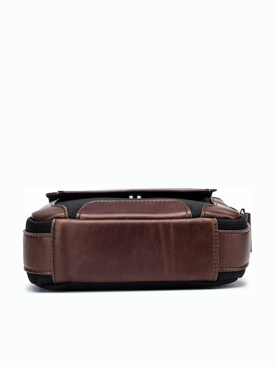 DJB-999 Leather Men's Bag Messenger Brown