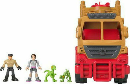 Mattel Lumea Jurassică Camion Cu Cușcă Pentru 3+ Ani