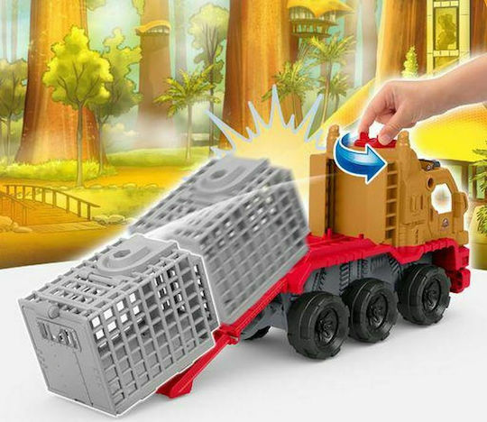Mattel Lumea Jurassică Camion Cu Cușcă Pentru 3+ Ani