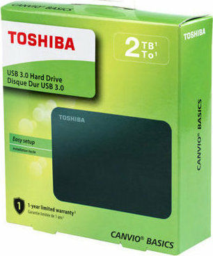 Toshiba Canvio Basics 2018 USB 3.0 Externe HDD 2TB 2.5" Schwarz