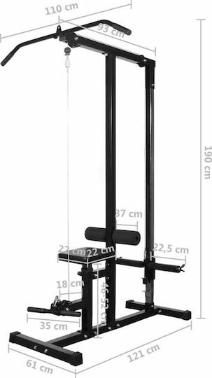 vidaXL Multifunktionales Trainingsgerät mit Gewichten 27.5kg mit Langhantel und Kurzhantel Set 30,5kg