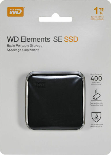 Western Digital Elements SE USB 3.0 External 2.5" SSD 1TB Gray