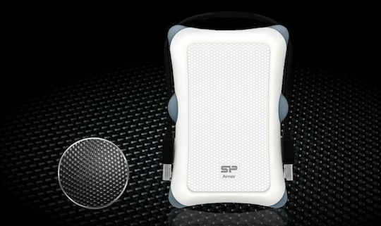 Silicon Power Armor A30 USB 3.0 External 2.5" HDD 1TB White