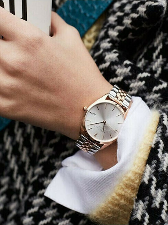Rosefield Ace Two Tone Ρολόι Μπαταρίας με Μεταλλικό Μπρασελέ Rosefield Ace Two Tone Ρολόι Μπαταρίας με Μεταλλικό Μπρασελέ
