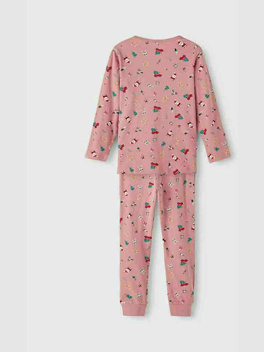 Name It Set Top & Bottom Kids Winter Pyjamas Pink