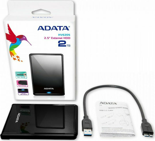 Adata HV620S USB 3.0 External 2.5" HDD 2TB Black