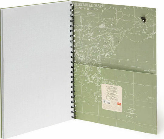 Legami Milano Notebook Σημειωματάριο Σπιράλ Α4 204 Φύλλων με Λευκές Σελίδες 3 Θεμάτων Πολύχρωμο