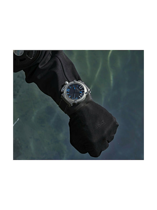 U-Boat Classico U1001 Ρολόι Αυτόματο με Δερμάτινο Λουράκι σε Μαύρο χρώμα