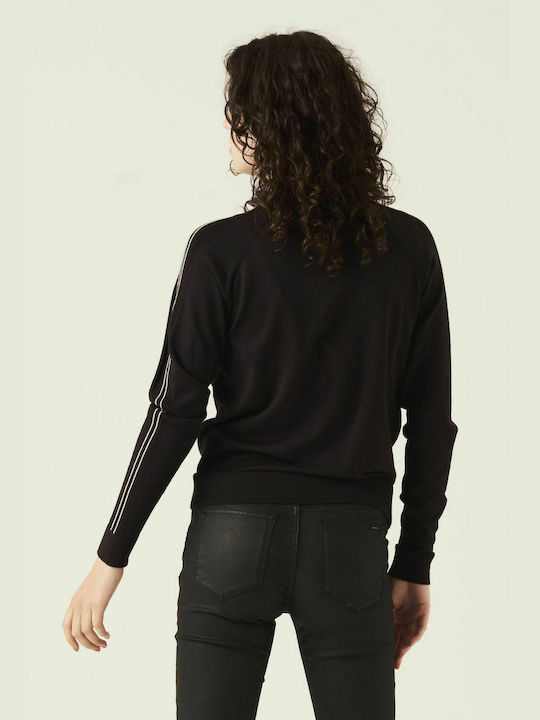 Women's crew neck sweater Garcia Jeans (I10043-60-BLACK)