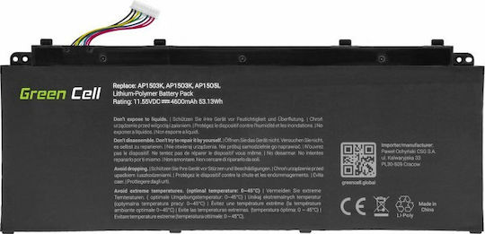 Green Cell Green Ap15o3k Ap15o5l S Kompatible Batterie für Acer Anstreben S 13 / S5-371 / S5-371T mit 4600mAh