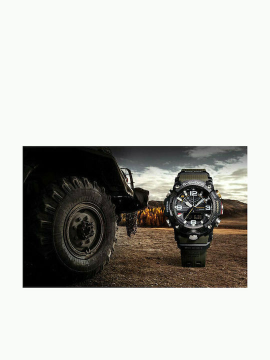 Casio G-Shock Master of G-Land Mudmaster Analog/Digital Men's Watch 52.9mm Battery with Black Rubber Strap