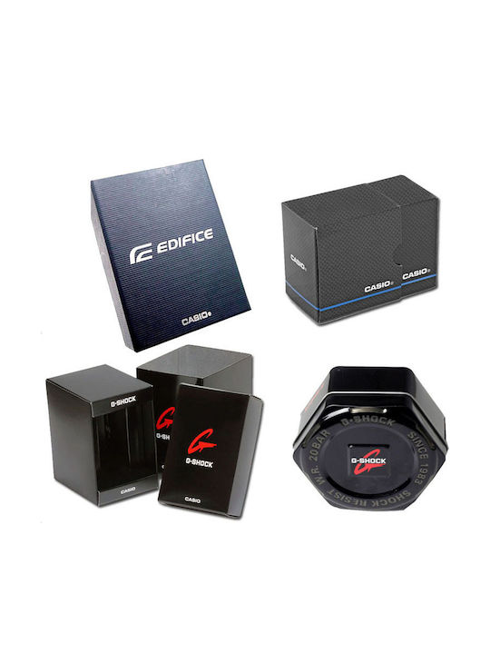 Casio G-Shock Αναλογικό/Ψηφιακό Ανδρικό Ρολόι 44.4mm Χρονογράφος Μπαταρίας με Μαύρο Καουτσούκ Λουράκι