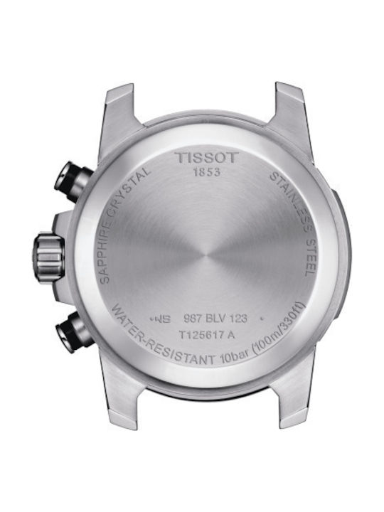 Tissot Supersport Ανδρικό Ρολόι 46mm Μπαταρίας με Μαύρο Μεταλλικό Μπρασελέ