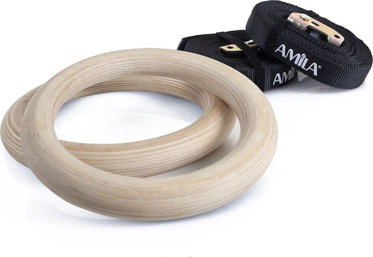 AMILA 84762 Gymnastics Rings with Diameter 23.5cm
