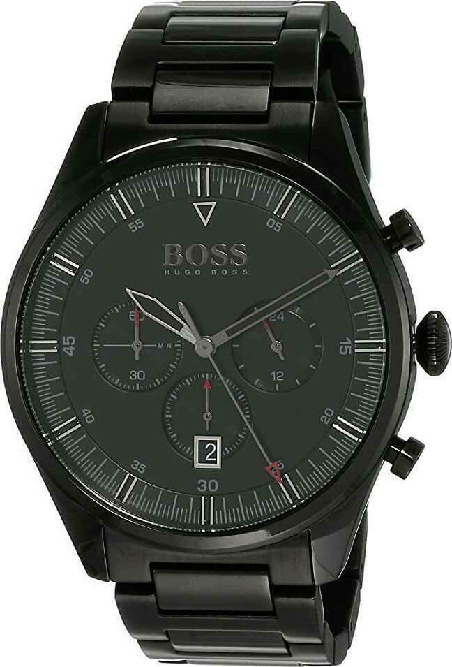 Hugo Boss Pioneer Herrenuhr 44mm Chronograph Batterie mit Schwarz
