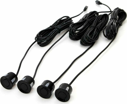 AMiO Car Parking System with Camera / Screen / Buzzer and 4 Sensors 22mm in Black Color