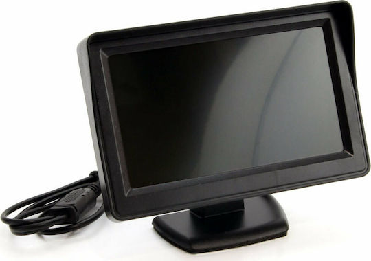 AMiO Car Parking System with Camera / Screen / Buzzer and 4 Sensors 22mm in Black Color