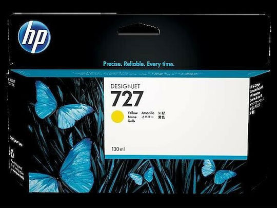 HP 727 Γνήσιο Μελάνι Εκτυπωτή InkJet Κίτρινο (B3P21A)