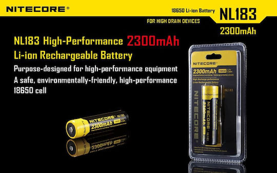 NiteCore NL1823 Презареждаща батерия 18650 Li-ion 2300mAh 3.7V 1бр