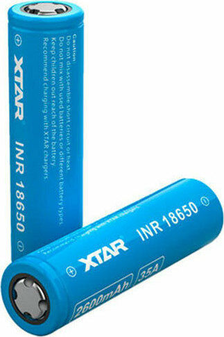 XTAR Επαναφορτιζόμενη Μπαταρία 18650 Li-ion 2600mAh 3.7V 1τμχ