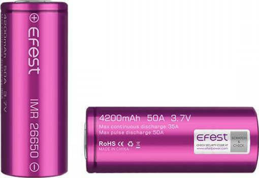 Efest Baterie Reîncărcabilă 26650 Li-ion 4200mAh 3.7V 1buc
