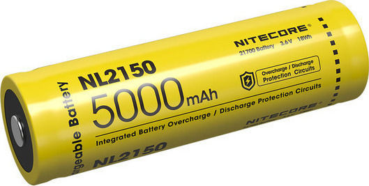 NiteCore NL2150 Rechargable Battery 21700 Li-ion 5000mAh 3.6V 1pcs