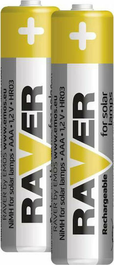 Emos Raver Επαναφορτιζόμενες Μπαταρίες AAA Ni-MH 400mAh 1.2V 2τμχ