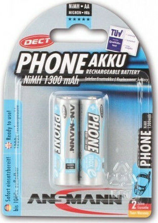 Ansmann Phone Rechargeable Battery AAA Ni-MH 800mAh 1.2V 2pcs
