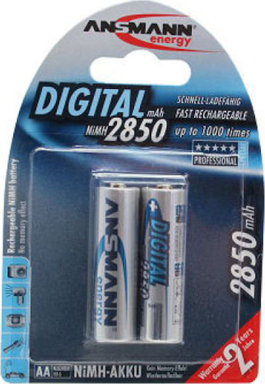 Ansmann Digital Επαναφορτιζόμενες Μπαταρίες AA Ni-MH 2850mAh 1.2V 2τμχ