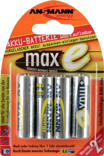 Ansmann Επαναφορτιζόμενες Μπαταρίες AA Ni-MH 2100mAh 1.2V 4τμχ