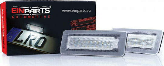Einparts Светлини за регистрационната табела LED за Smart Fortwo 1998-2007 2бр