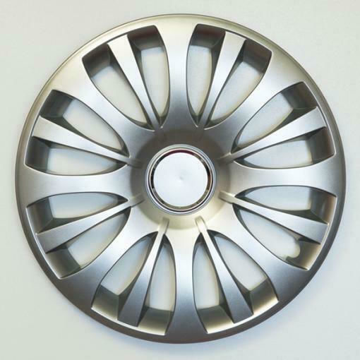 Croatia Cover Σετ Τάσια Αυτοκινήτου Toyota Yaris 4τμχ 15" Ασημί