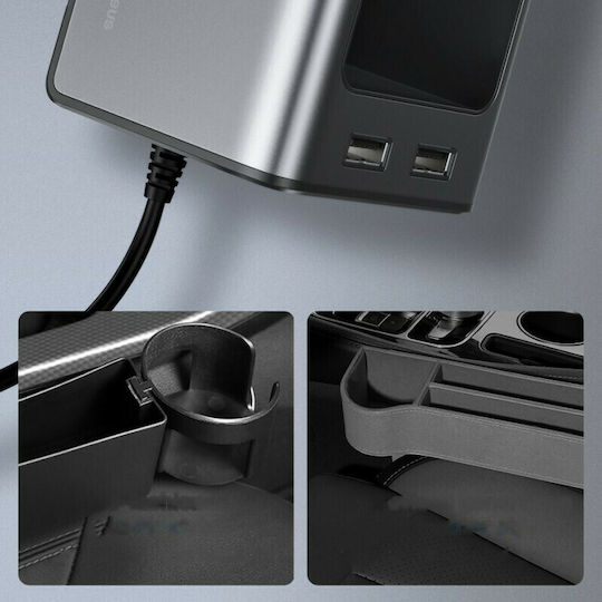Baseus Deluxe Θήκη Γενικής Χρήσης Αυτοκινήτου με 2 Θύρες USB