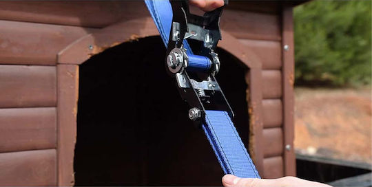 Master Lock Curea 500x2.5cm cu curele de bagaje auto pentru încărcături de până la 400 kg Negru 1buc