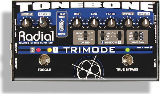 Radial Trimode Tube R800 7015 Pedală Efectul Distorsiune Chitară electrică