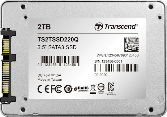 Transcend SSD220Q 2TB Tip 2.5'' Cu Conexiune SATA III TS2TSSD220Q