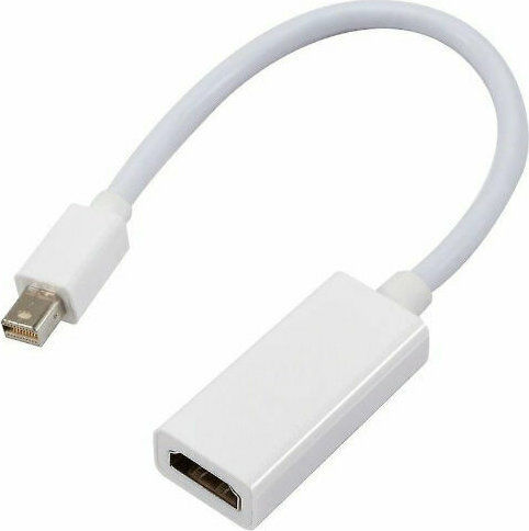 Anga Convertor mini DisplayPort masculin în HDMI feminin Alb 1buc 371-048