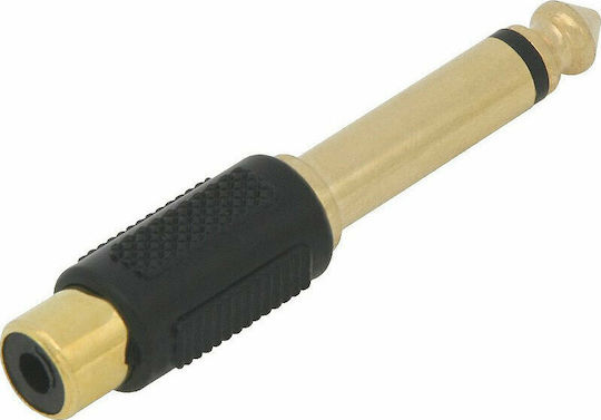 Prolink Μετατροπέας 6.3mm male σε RCA female Χρυσό Χρυσό