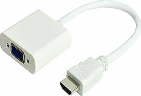 Anga Μετατροπέας HDMI male σε VGA female Λευκό (552-154)